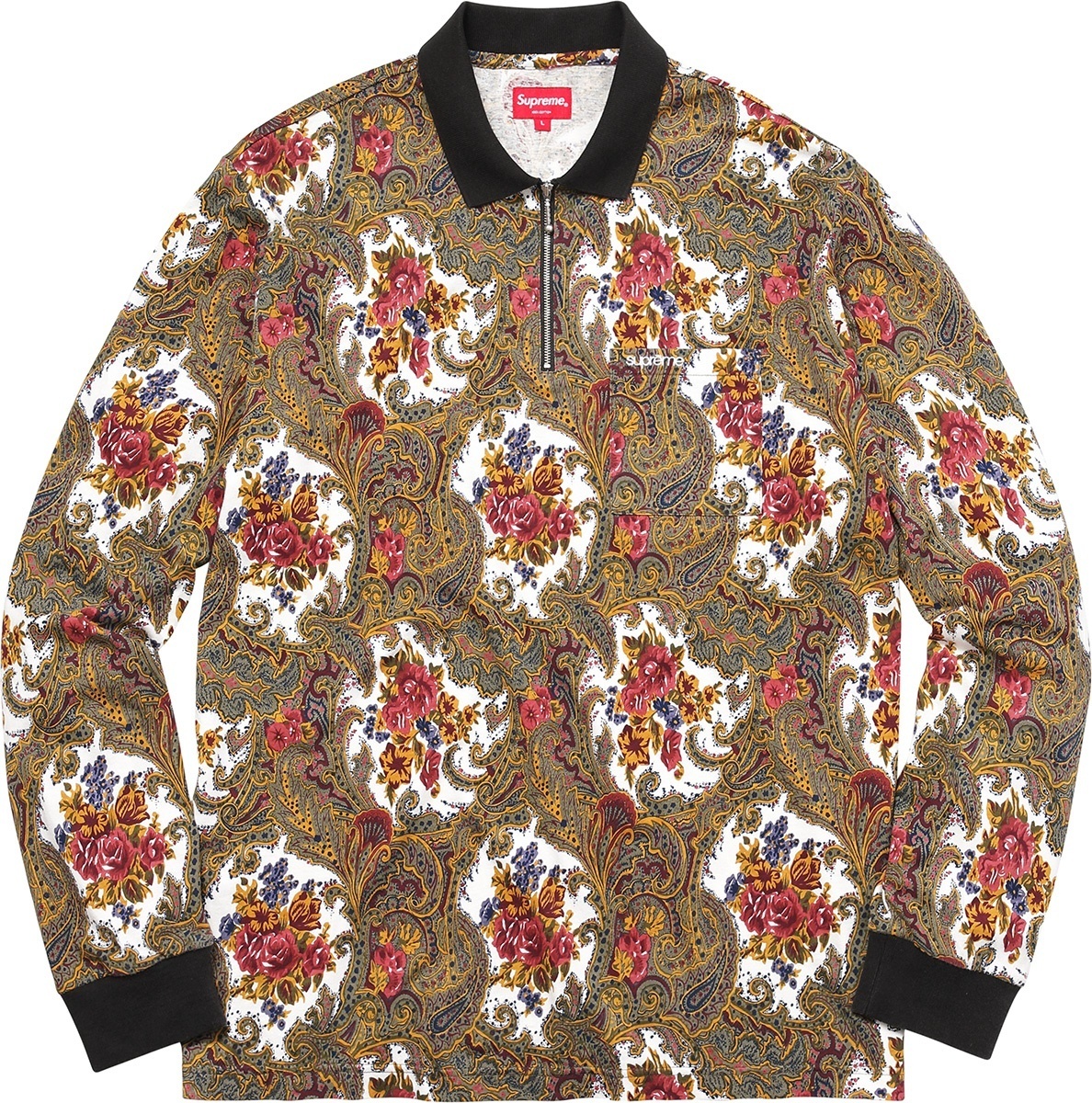 Paisley L/S Polo